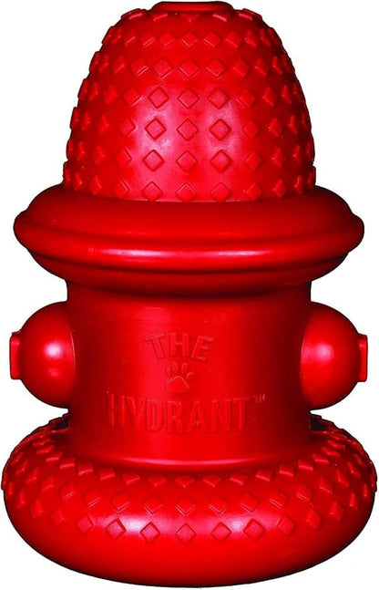 Spunky pup Hydrant Dog Toy Fill with Treats or Kibble | Rugged Double Wall Textured Rubber | Promotes Healthy Teeth and Gums | Dishwasher Safe | For Large Dogs | Made in USA
