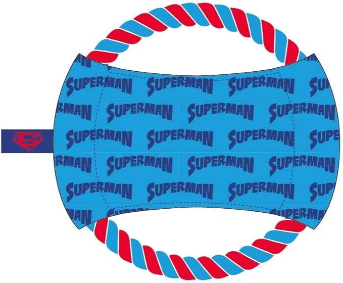 Cerdá Lifes Little Moments - for Fan Pets | Superman Dental Disc Rope - Officially Licensed by Dc Comics®