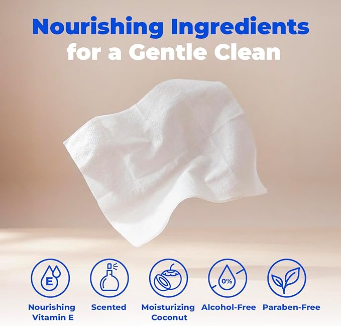 Best Pet Supplies 8" x 9" Large Dog Wipes - Cleaning and Deodorizing for Paws and Coat - Gentle Formula with Coconut Vitamin E for Puppies and Cats - 400 Count