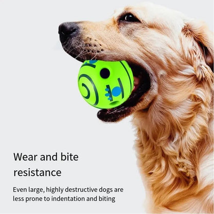 Wobble Giggle Ball for Dogs Durable Interactive Dog Toys for Small Medium Large Dogs (Blue/White, S/3.15 inch) - Image 4