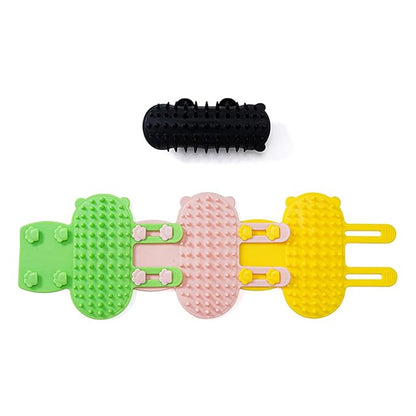 Groomer Brush,Grooming Brush for Cats Scratch Massage Brush Cats Self Groomer Scratcher Comb Cats Corner Groomer for Cats Soothing Rel
