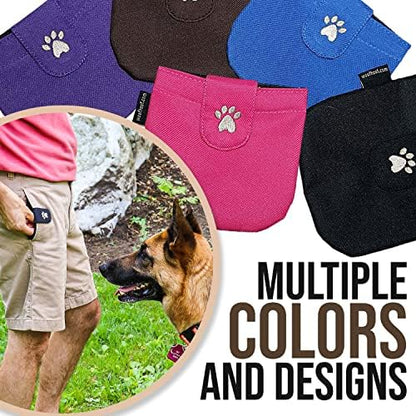 Dog Treat Pouch, Brown Pocket Sized Training Reward Pouch - Lightweight Dog Treat Holder with Magnetic Flap for Stability, Perfect Dog Accessories, Made of Durable Nylon, Machine Washable - Image 4