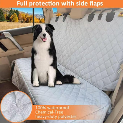 Bark Lover Dog Back Seat Cover Protector, Waterproof Dog Car Seat Covers, Nonslip Backseat Protection for Dogs and Kids, Compatible Pet Car Seat Cover for Cars & Midsize SUVs