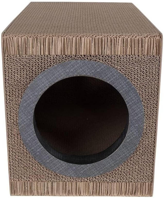 Mixtape Cardboard Cat Scratcher, Large (54 x 31 x 35 cm), Black
