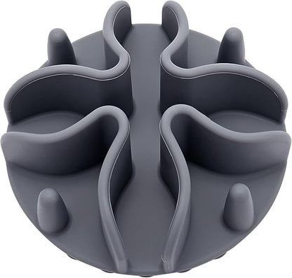 Slow Feeder Insert for Dogs & Cats, 3 Sizes Food-Grade Silicone Anti-Choking Puzzle Feeder, Non-Slip Suction Cup Design, Fits Most Bowls, Bloat Stop Pet Feeding Solution