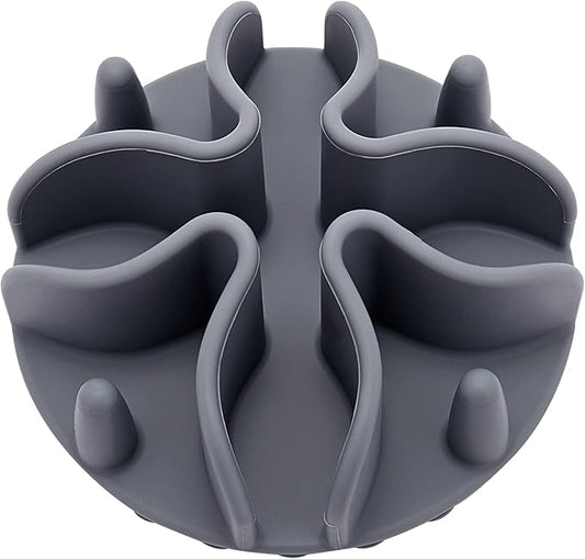 Slow Feeder Insert for Dogs & Cats, 3 Sizes Food-Grade Silicone Anti-Choking Puzzle Feeder, Non-Slip Suction Cup Design, Fits Most Bowls, Bloat Stop Pet Feeding Solution