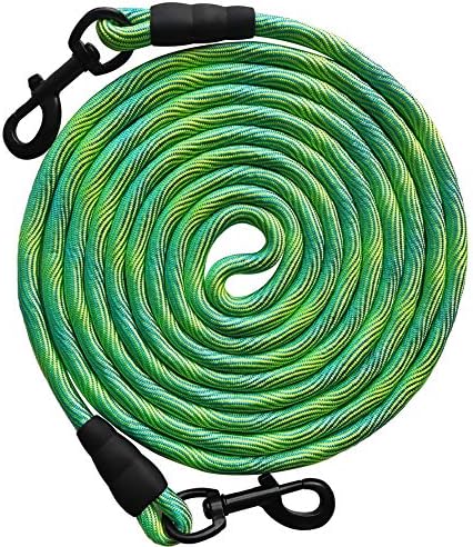 BTINESFUL 8ft Dog Tie-Out Rope, Long Tether 12/20/30/50/75ft Dog Yard Lead by BTINESFUL