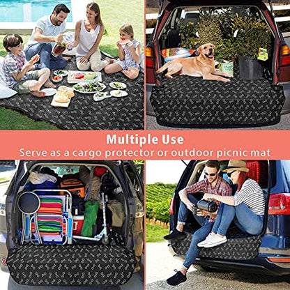 F-color SUV Cargo Liner for Dogs - Heavy Duty Trunk Cover for Midsize SUVs - Image 6