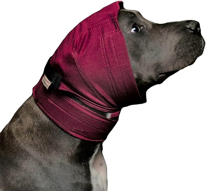 No Flap Ear Wrap (Red Pinpoint Mesh, Large)