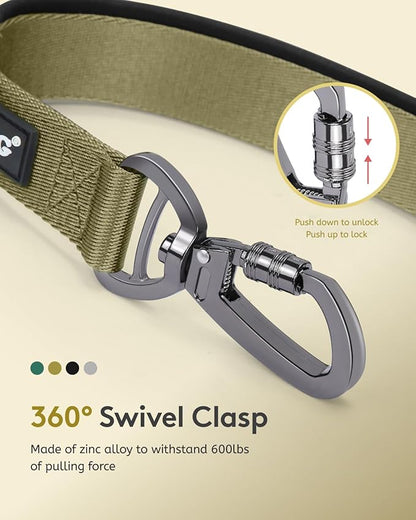 MIDOG Dog Leash with Zipper Pouch,Multifunctional Bungee Leash for Medium to Large Sized Dog Walking
