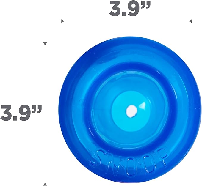 Outward Hound by Planet Dog Lil' Snoop Dog Toy – Treat‑Dispenser Puzzle Ball, Interactive Slow Feeder, Small to Medium Dogs, Bouncy & Mint-Infused, Blue, 3.9"