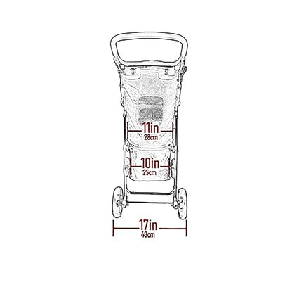 Pet Gear Happy Trails Lite Pet Stroller for Cats/Dogs, Zipper Entry, Easy Fold with Removable Liner, Safety Tether, Storage Basket, Dark Raspberry