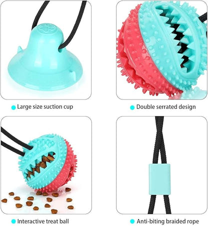 Dog Toys to Keep Them Busy for Boredom,Interactive Dog Toys Tug of War, Mentally Stimulating Toys for Dog, Puppy Teething Puzzle Treat Food Dispensing Ball Toy for Small Medium Dogs