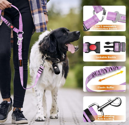 Laqibak Removable Dog Seat Belt Harness for Car, 3 in 1 Pet Seatbelt Leash - Image 5