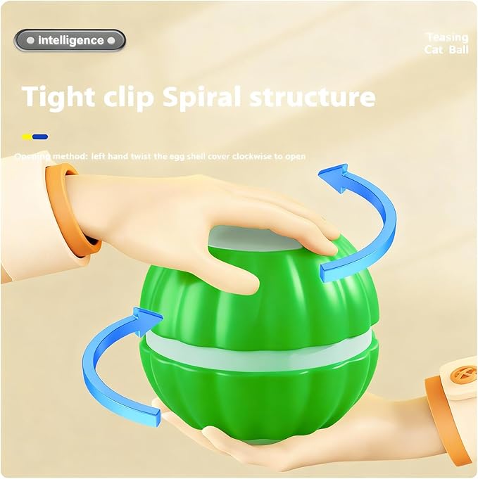 2 Packs Interactive Cat Toys for Indoor Cats,Automatic Moving Kitten Toys,Cat Toys for Bored Indoor Adult Cats,Smart Rechargeable Cat Enrichment Toys for Cats to Keep Them Busy, Cat Balls Pet Toys