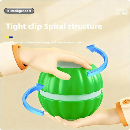 2 Packs Interactive Cat Toys for Indoor Cats,Automatic Moving Kitten Toys,Cat Toys for Bored Indoor Adult Cats,Smart Rechargeable Cat Enrichment Toys for Cats to Keep Them Busy, Cat Balls Pet Toys