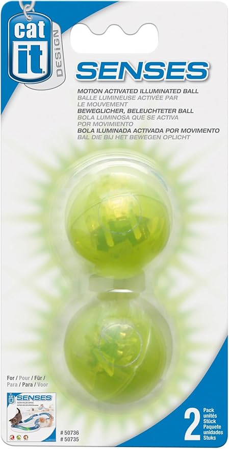 Catit Design Senses Illuminated Ball (Pack of 2)