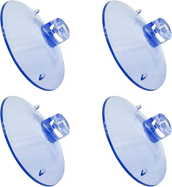 WishLotus 4pc Cat Window Perch - Suction Cup Bed Seat Accessories, Thickened PVC Suction Cup Replacement, Pet Supplies