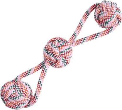 Dog Rope Toy – Interactive Chewing & Tug Toy | Puppy Teething Rope for Teeth Cleaning, Boredom Relief, Play, Training, Indoor, Home, Travel, Outdoor, Exercise, Fun & Pet Enrichment