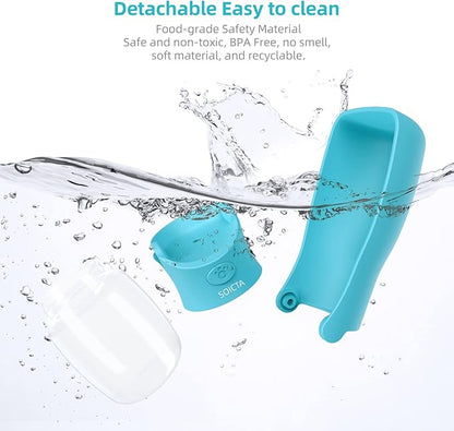 Portable Dog Small Animals Water Bottle for Walking 19 OZ or 12 OZ Pet Water Bottles for Puppy Medium Large Dogs Little Animals Water Dispenser Dog Small Animals Water Bowl