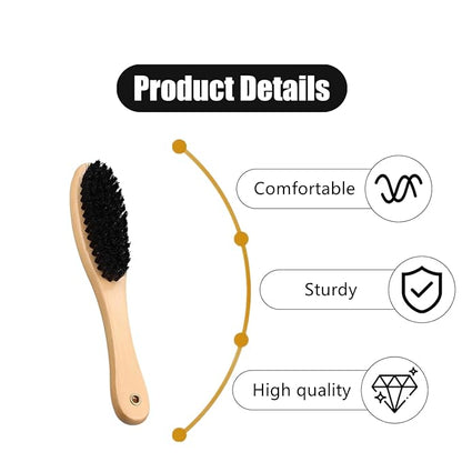 Cat Brush Professional Soft Bristle Cat Grooming Brush with Wooden Handle for Kitten Pet Grooming