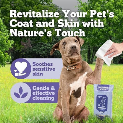 Pets XL Hypoallergenic Lavander Dog Grooming Cleaning Cloths 4 Pack - Image 5