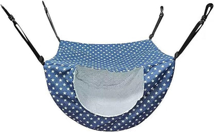 Adjustable Hanging Bed for Pet Cats Machine Washable Resting Hammock with Stable Rope for Cage Cats Tree