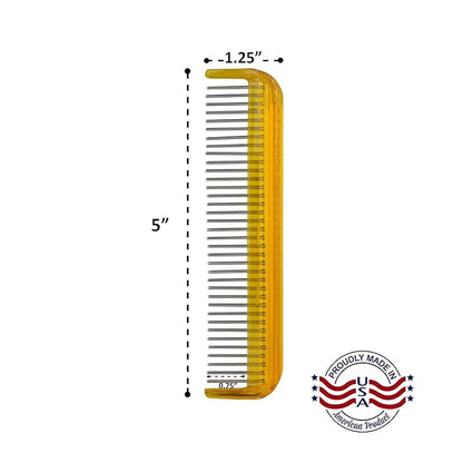Pet Comb (5", Golden Amber)