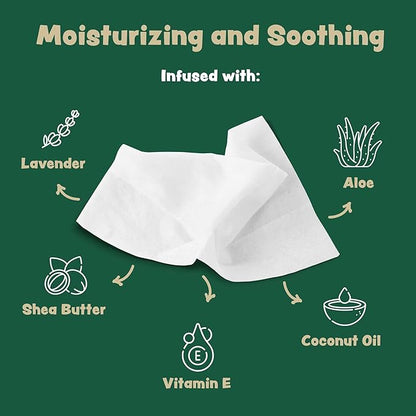 Bark & Clean Bamboo Dog Wipes for Cleaning & Deodorizing - 8.5" x 9" 110 Compostable Hypoallergenic Pet Wipes for Dogs - Paws, Butt & Body - Puppy Face, Ear & Eye Cloths - Pet Supplies
