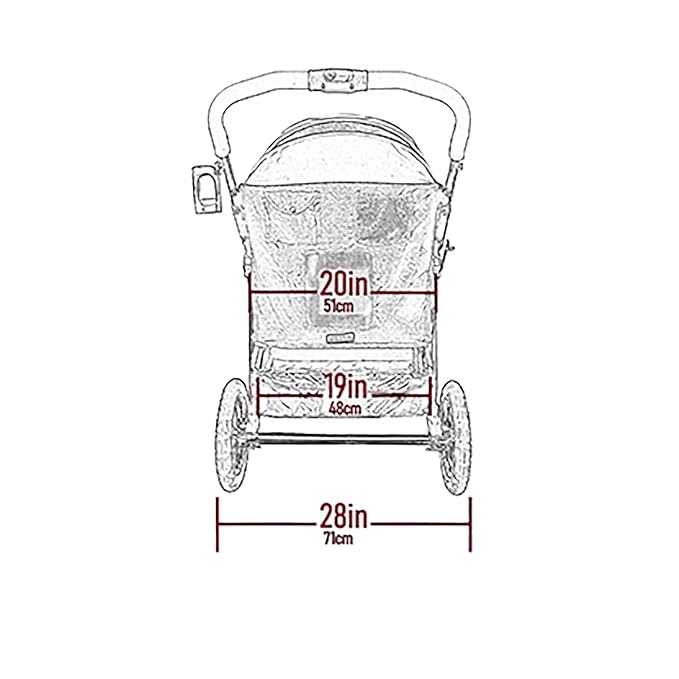 Pet Gear NO-Zip Double Pet Stroller, Zipperless Entry, for Single or Multiple Dogs/Cats, Plush Pad + Weather Cover Included, Large Gel-Filled Tires, Emerald