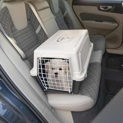 Ferplast Cat Carrier Small Dog Carrier, Secure, Practical, Easy to Clean, Durable Pet Dog/Cat Travel Box Cage up to 8 Kg. 58 x 37 x h 32 cm. Black