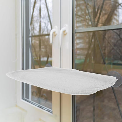 Mipcase Replacement Cat Window Bed Cover : Detachable Plush Cat Hammock Window Seat Cover, Breathable and Universal Fit, 17.68X10.81X0.79in (Grey)