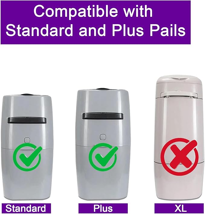 12 Pack Cat Litter Refill Bags Cartridge Compatible with Genie Cat Litter Standard and Plus Pails