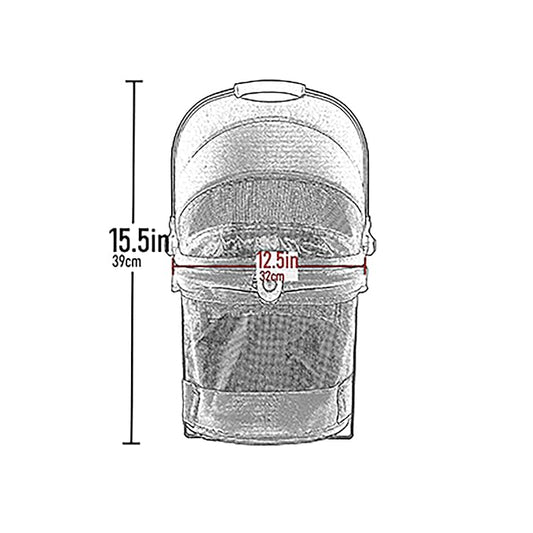 Pet Gear 3-in-1 Travel System, View 360 Ultra Light Travel System Stroller Converts to Carrier and Booster Seat with Easy Click N Go Technology, for Small Dogs & Cats, 4 Colors