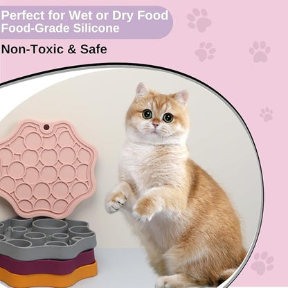 Dog Slow Feeder, Moon Dual-Sided Pet Feeding Bowl, Food-Grade Silicone, Slow Feed & Lick-Friendly Design, Easy to Clean, Anti-Slip, Durable & Safe for Cats and Dogs Cloud