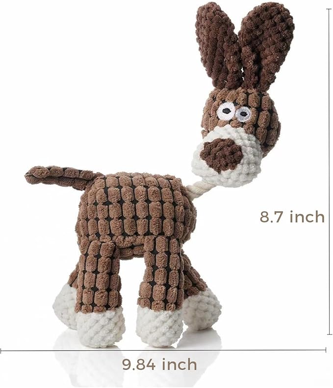 Squeaky Plush Dog Toy, Puppy Chew Toy for Teething, Tough Small Dog Toy to Keep Them Busy