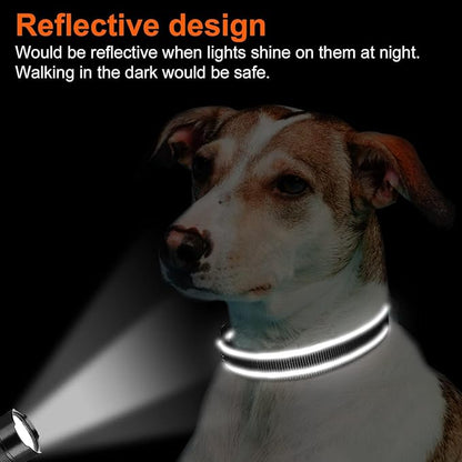 Joytale Reflective Dog Collar, Soft Neoprene Padded, Metal D-Ring, Nylon Pet Collar Adjustable for Small Dogs, Black, S