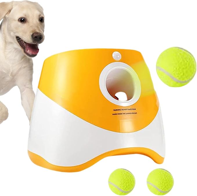 Genérico Dog Ball Thrower Machine | Interactive Pet Throwing Machine,Pet Interactive Ball ,for Outdoor House Family Play Exercise and