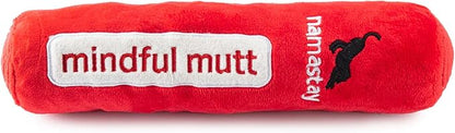 Haute Diggity Dog Chewlulemon Yoga Mat, Plush Designer Dog Toys with Interactive Squeaker, Stimulating Pet Enrichment, Machine-Washable & Safe Materials for All Breeds, One Size