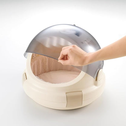 Richell USA - Space Capsule Pet Carrier & Bed (80039) (Beige)