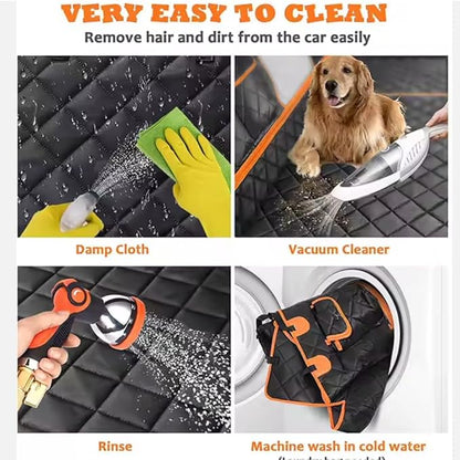 Dog Car Seat Cover | Pet Cover | Bed Back Seat Protector | Dog Barrier Puppy Accessories Waterproof, Scratchproof, Nonslip | Easy to Install Universal Fit for SUVs Trucks.