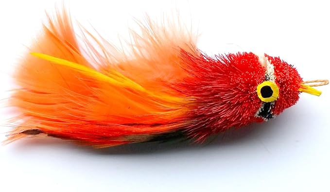 Cat Toy Teaser Wand Refill - Red Parrot Katfly® Teaser Attachment