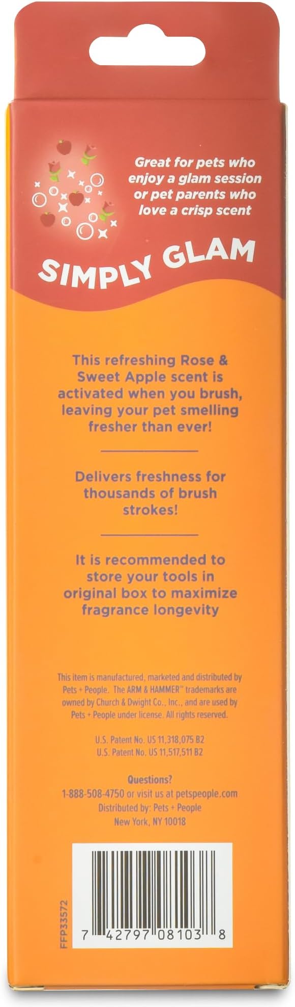 Arm & Hammer Deodorizing Dog Comb with Fragrance Transfer Technology – Scented Dog Grooming Comb for Detangling & Shedding, Dematting Tool For Dogs, Sweet Apple & Rose Scent