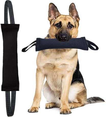 Clysoru Tug of War Dog Toy Bite with 2 Strong Handles Made of Durable Tear Resistant Strong Stitches
