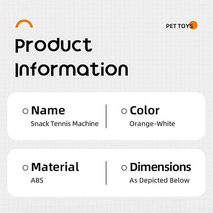 Automatic Dog Ball Thrower, Interactive Fetch Toy, Pet Exercise with Treat Feature, Adjustable Ball Machine for Apartment Living Room Home Outdoor Park Backyard Fun