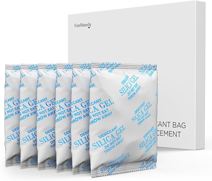Pet Food Desiccant Bag for FEELNEEDY Pet Feeder，6 Pack Replacement Desiccant Bags for Automatic Cat Dog Pet Food Feeders Keep Pets Foods Dry and Fresh