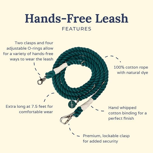 Evergreen Hands-Free Rope Leash