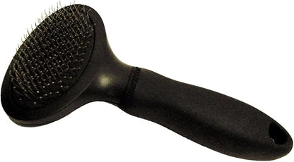 Miracle Care Slicker Brush for Dogs and Cats, Pet Hair Brush for Shedding, Removes Loose Undercoat, Ergonomic Handle, Smaller Head for Small Dogs and Cats