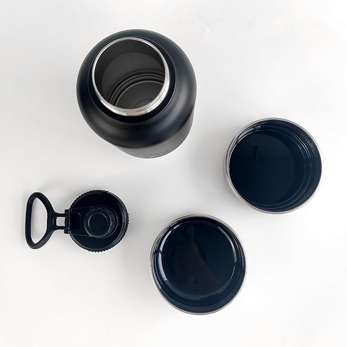 3-in-1 Reusable Water Bottle and Food Bowls Combo