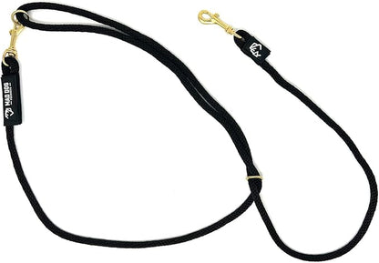 Mad Dog Products Hands Free Clip Dog Leash ¼” x 10’ Black Signature Rope – Made in USA